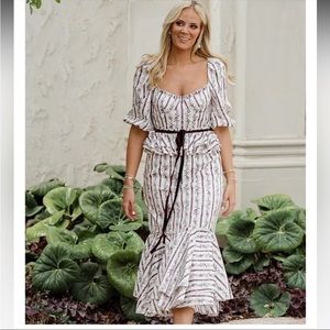 NWT Antonio Melani x Nicola Bathie Florence Floral Print MIDI dress